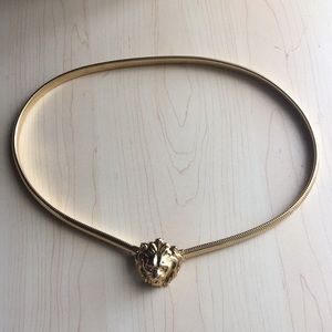 Vintage Gold Lion Head Belt